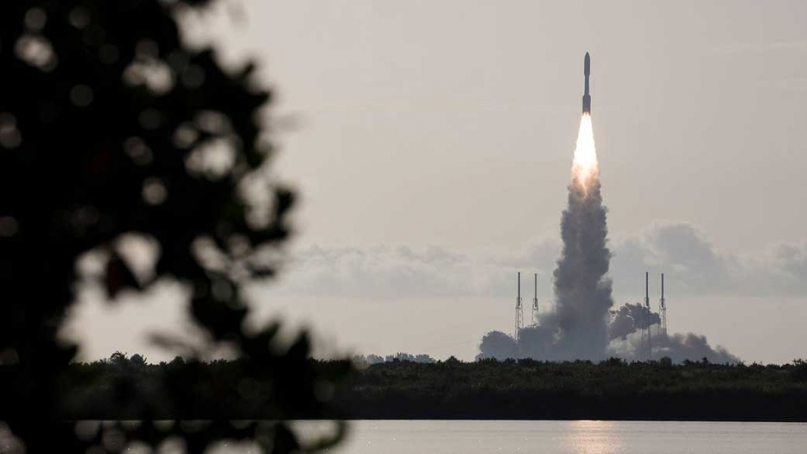 United Launch Alliance Atlas V rocket with NASA’s Mars 2020 Perseverance rover onboard launches from Space Launch Complex 41 at Cape Canaveral Air Force Station, Thursday, July 30, 2020