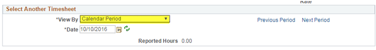 Screenshot of MyASU Timesheet page
