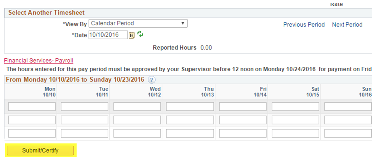 MyASU Timesheet